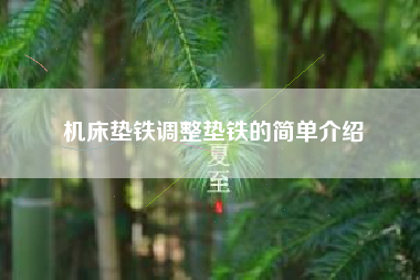 浙江机床垫铁浙江调整垫铁的简单介绍 浙江机床垫铁浙江调整垫铁的简单介绍