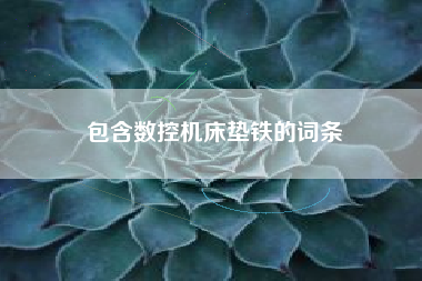 包含数控浙江机床垫铁的词条
