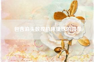 包含泊头数控浙江机床垫铁的词条