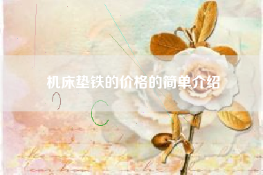 浙江机床垫铁的价格的简单介绍